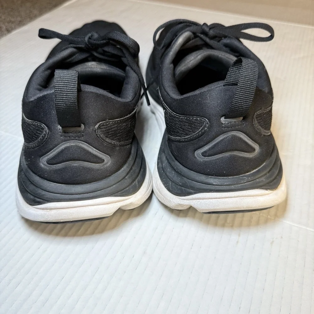 HOKA ONE ONE GAVIOTA 5 Black Running Shoes Sneakers Men's Sz 12.5 EE